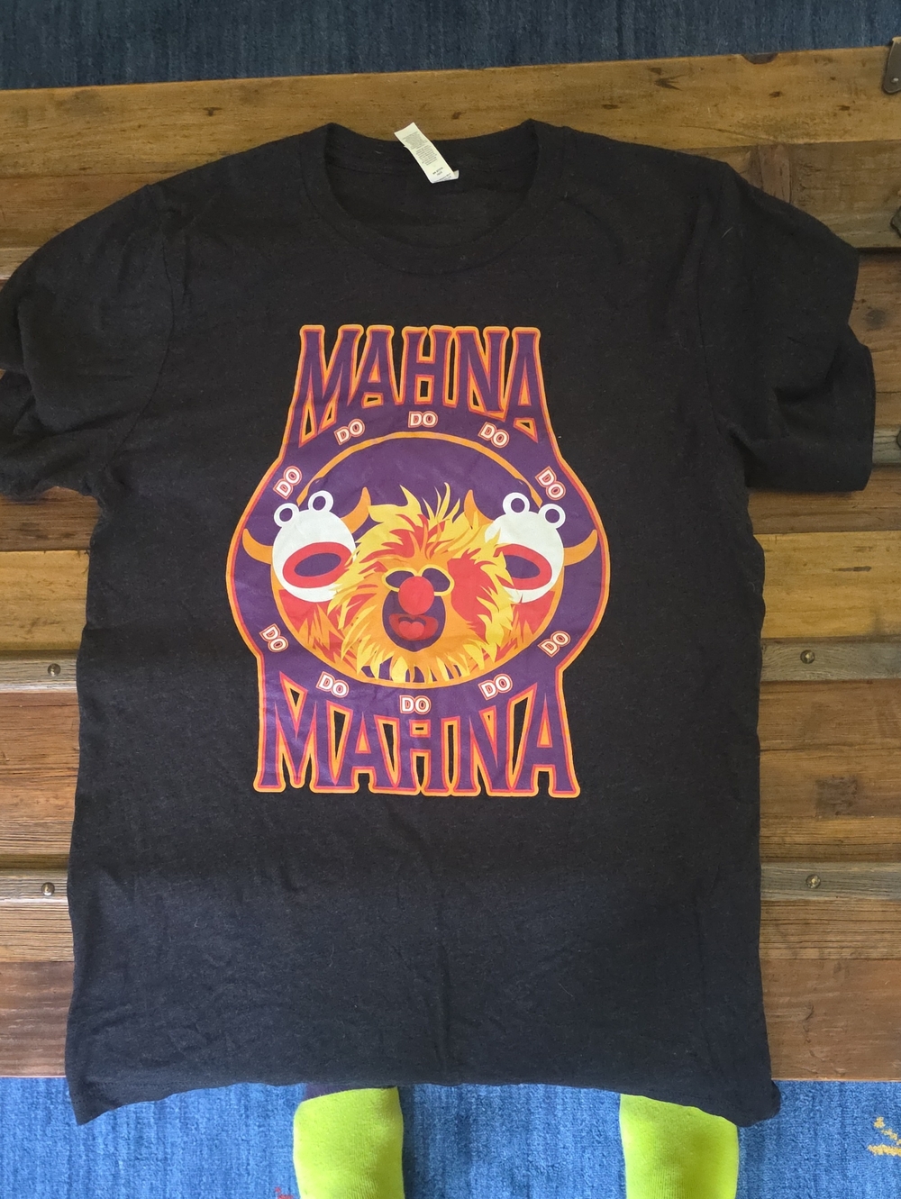 Mahna Mahna Graphic Kids T-Shirt - Black